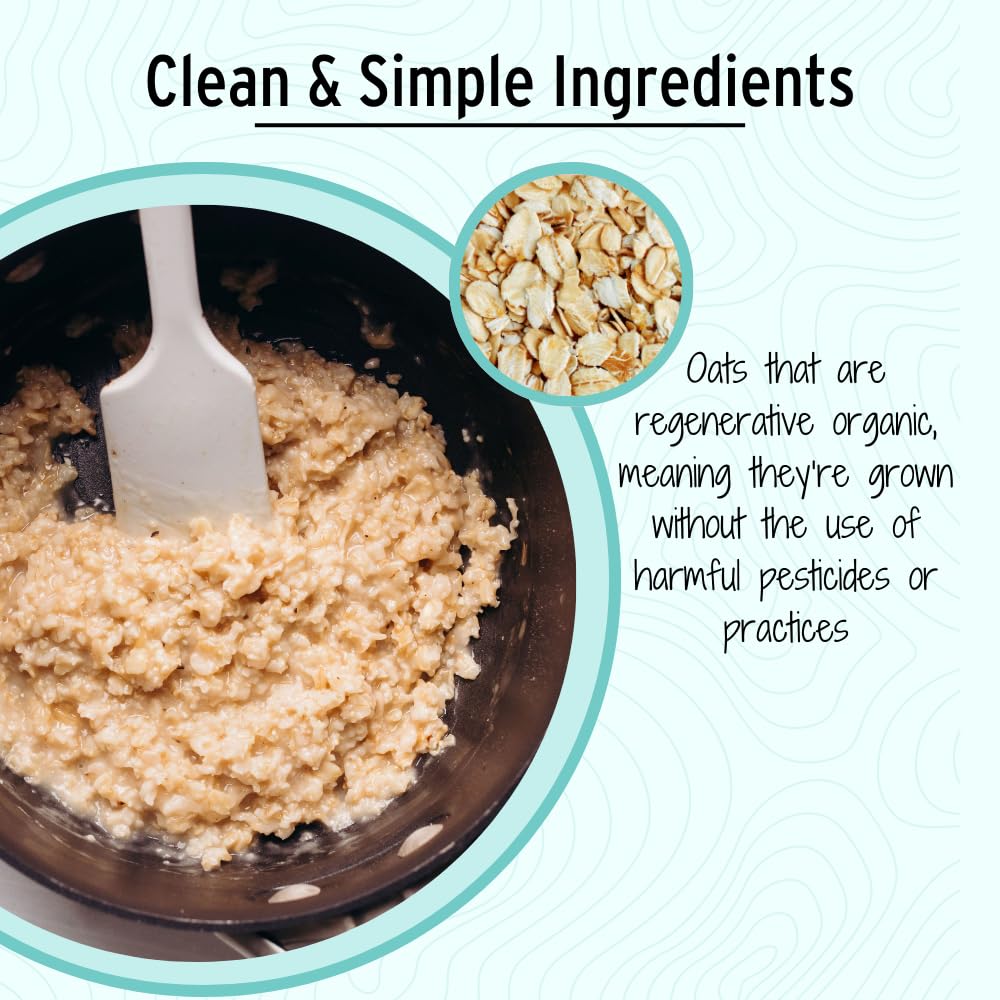 Wildway Organic Rolled Oats, Gluten-Free, Non-GMO, 9 Oz, Regenerative & Sustainable