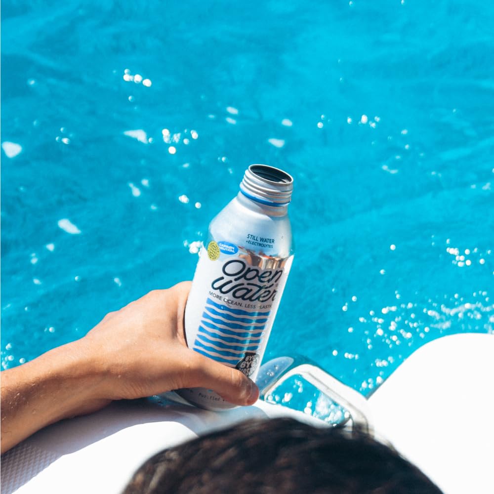 Open Water Still Bottled Water With Electrolytes In 16-Oz Aluminum Bottles (3 Cases, 36 Bottles - Still) | Bpa-Free And Eco Frie