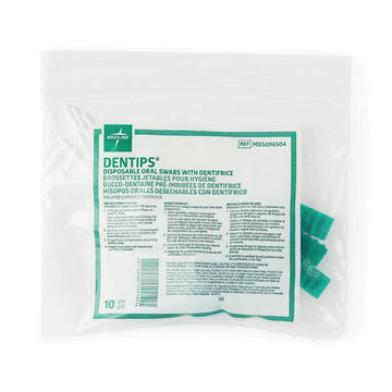 Medline Mds096504 Mds096504H Dentips Oral Swabsticks (Pack Of 10)