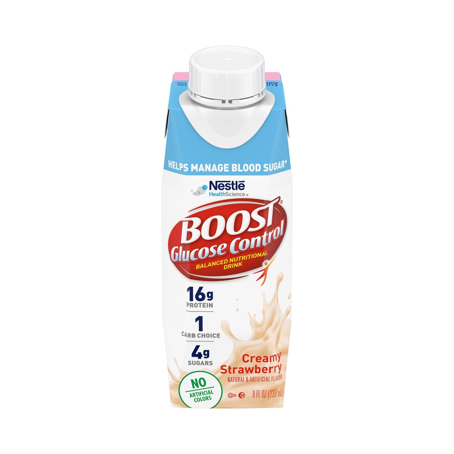 BOOST Nutritional Drinks, Creamy Strawberry, 8 fl oz Carton, Pack of 24, Model 00041679158104