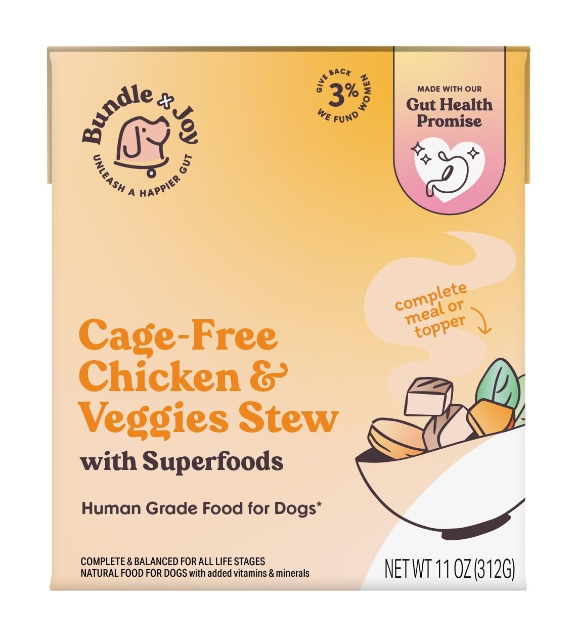 Bundle X Joy, Chicken Veggies Stew, 11 Ounce