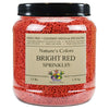 India Tree Nature's Colors Bright Red Sprinkles - 2.9 lb Bulk | Natural, Non-GMO, Vegan, Red-3 Free, Top 9 Allergen-Free