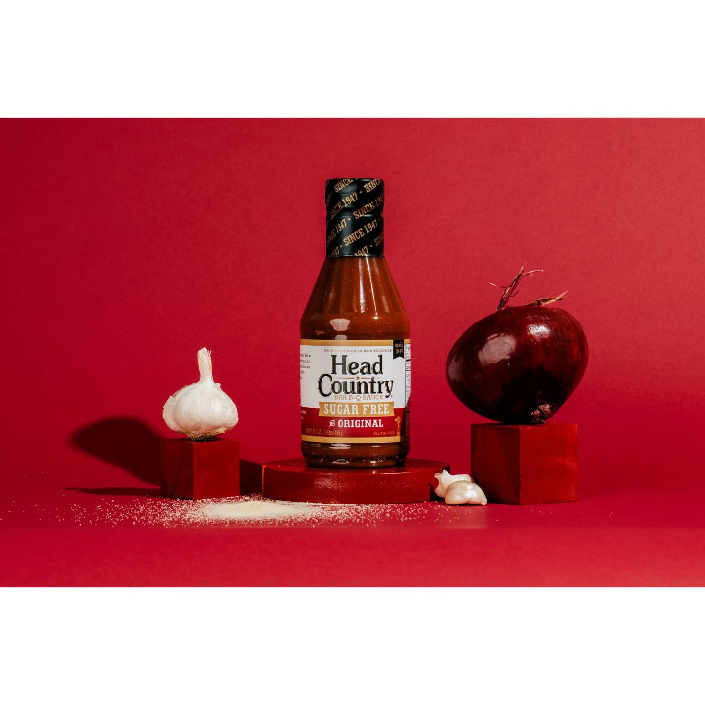 Head Country Bar-B-Q Sauce, Gluten Free, Sugar Free, 17.5 Ounce, Original Flavor