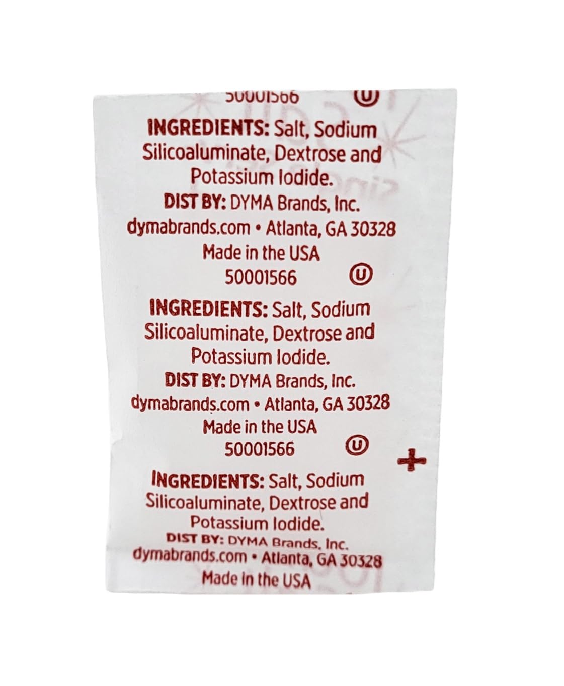 Gourmet Single Serve Packets | (1000 Count, Iodized Salt)