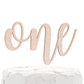 Nanasuko 1St Birthday Cake Topper - One - Double Sided Rose Gold Glitter - Premium Quality Made In Usa