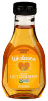 Wholesome Sweeteners 7.7-Ounce Organic Light Corn Syrup, Non GMO, Gluten Free & Vegan, for Baking and Glazing, 1 Pack