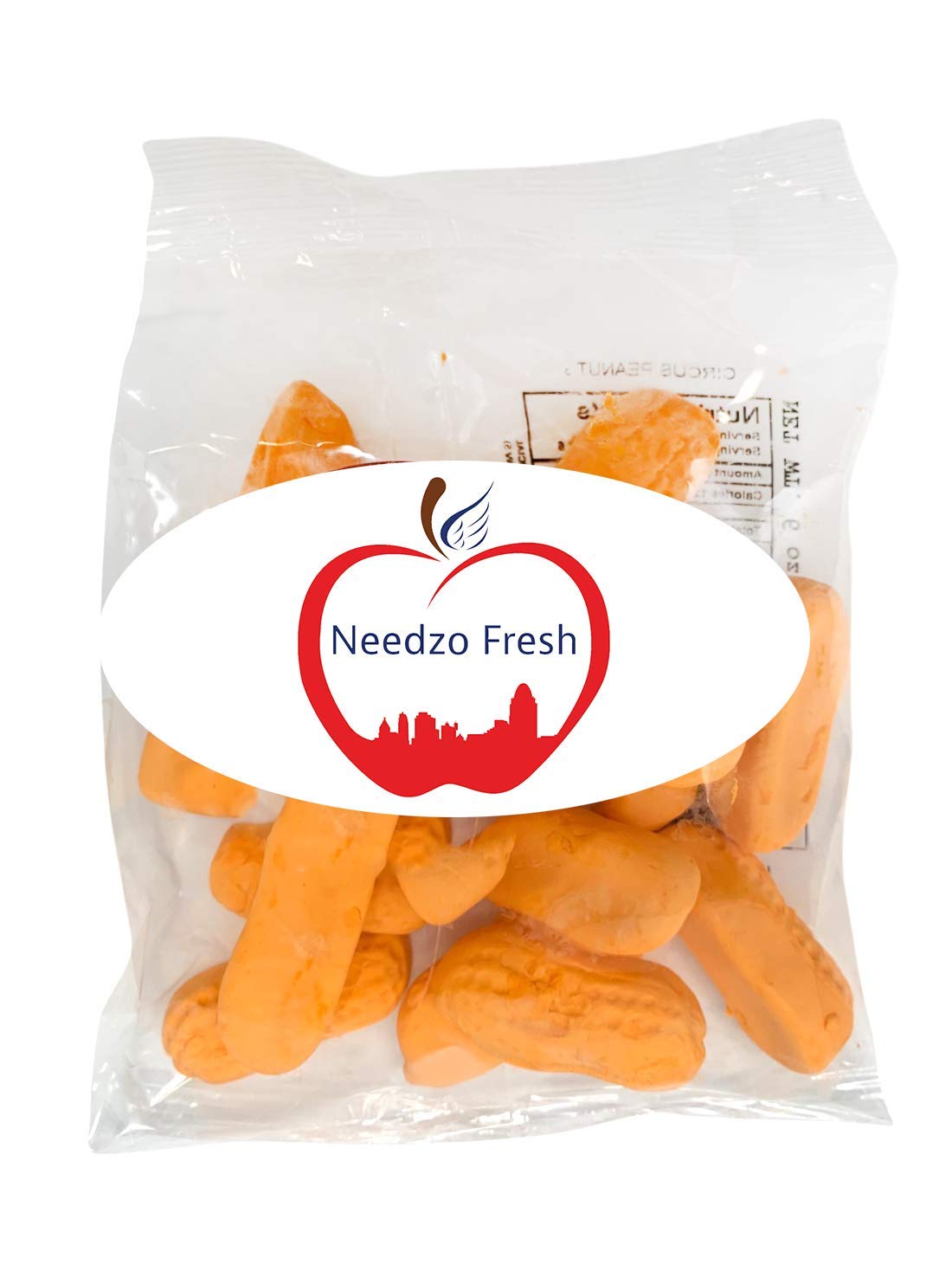 Needzo Fresh Circus Peanuts Banana Flavored Marshmallow Candy Snack Bags for Adults or Kids, 4.5 Ounces, Set of 2