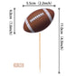 36 Pcs American Football Cupcake Toppers Rugby Ball Cupcake Picks Sports Ball Theme Cake Decorations For Super Bowl Sports Theme