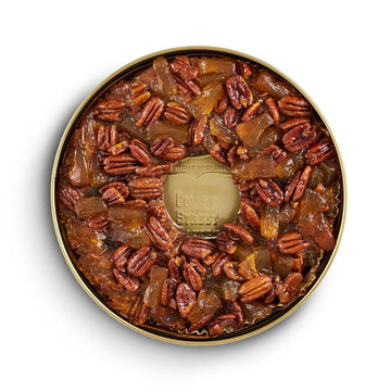 Collin Street Bakery Pineapple Pecan Cake In Collectible Gift Tin - 115 Regular Size 7    Cake With Pecans, Pineapple, & Honey