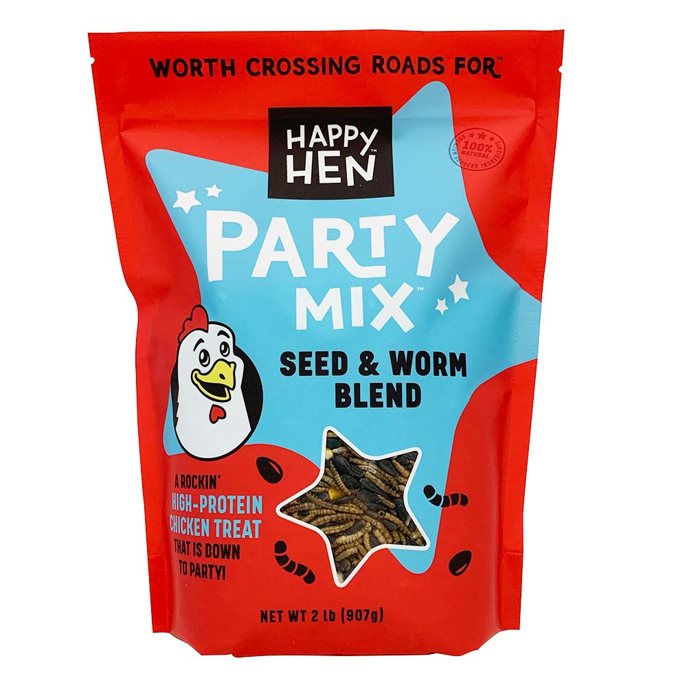 Happy Hen   Party Mix Seed and Mealworm, 2 lb