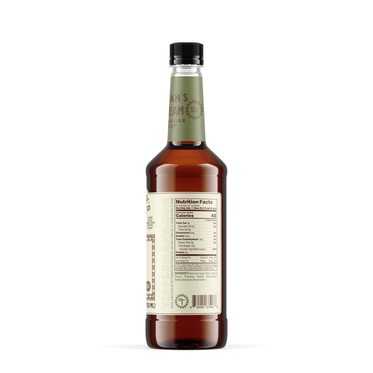 Tipplemans Irish Cream Coffee Syrup - Rich Flavor For Hot Or Iced Drinks, Latte, Tea, Espresso, Cappuccino, Cocktails, & Baking - 25.4 Fl Oz