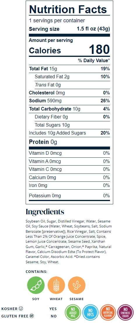 Salad Dressing 1.5 Oz. Packet | Pack Of 12 | (Pan Asian Sesame)