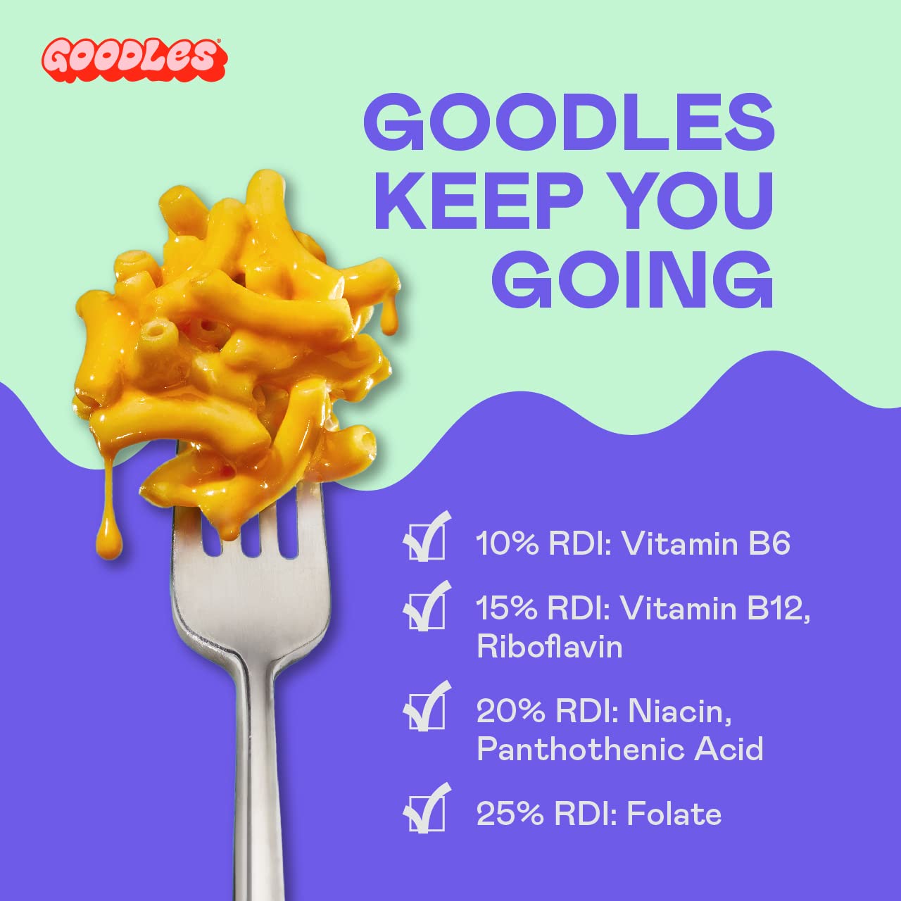 Goodles Mac & Cheese Assortment 12 Pack, 6oz - 14g Protein, 6g Fiber with Prebiotics, 21 Nutrients and Made w/REAL Cheese | Kosh