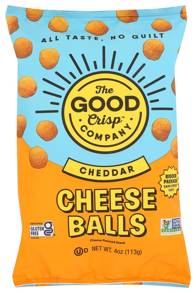 THE GOOD CRISP COMPANY Cheddar Cheese Balls  4 OZ