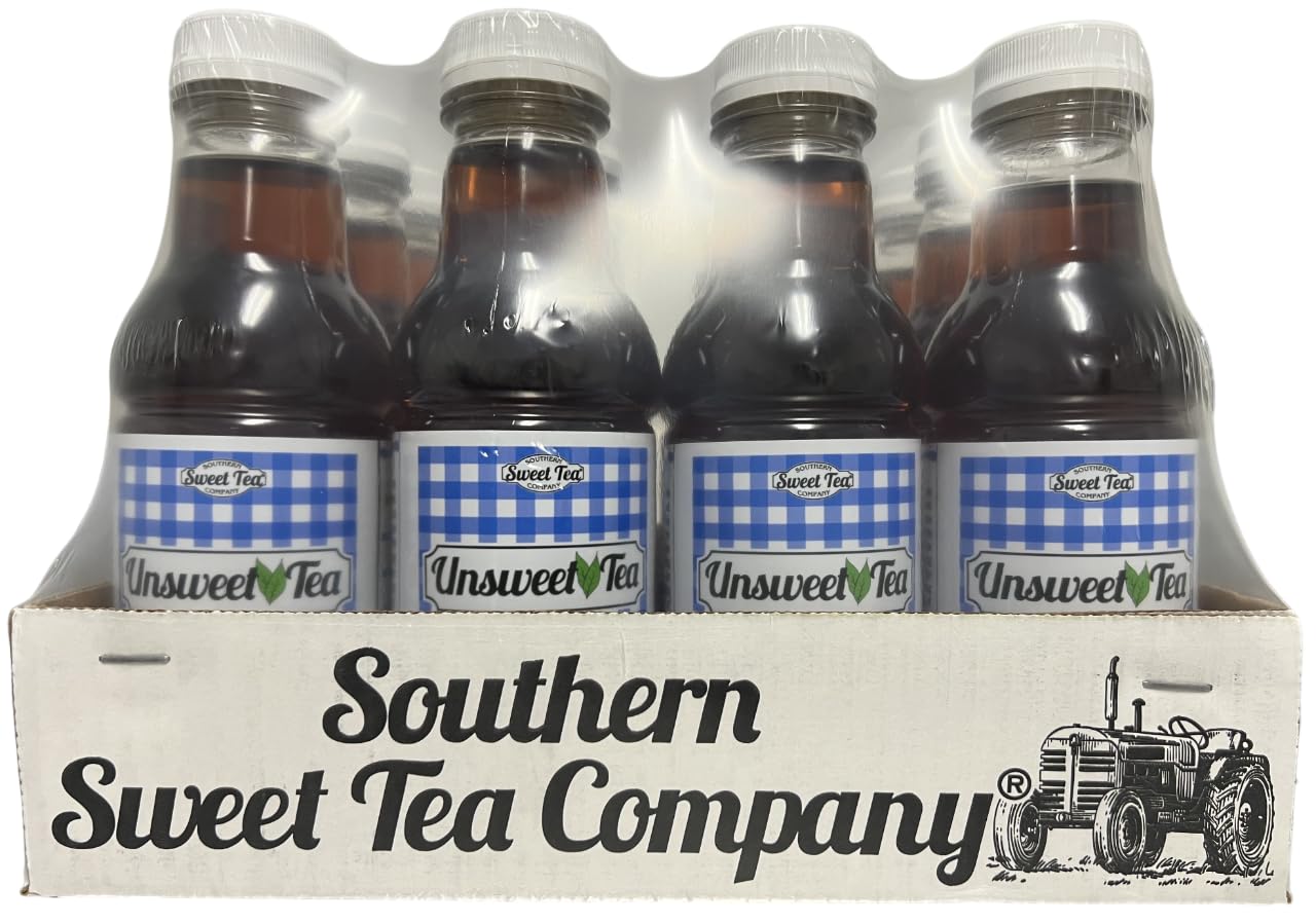 Unsweetened Black Iced Tea, Real Brewed, Caffeinated, All Natural, No Artificial Flavors Or Colors By Southern Sweet Tea Company