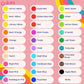 Enco 30 Food Coloring Gel Set 1.41 Oz Each (40G), Includes Color Mixing Guide