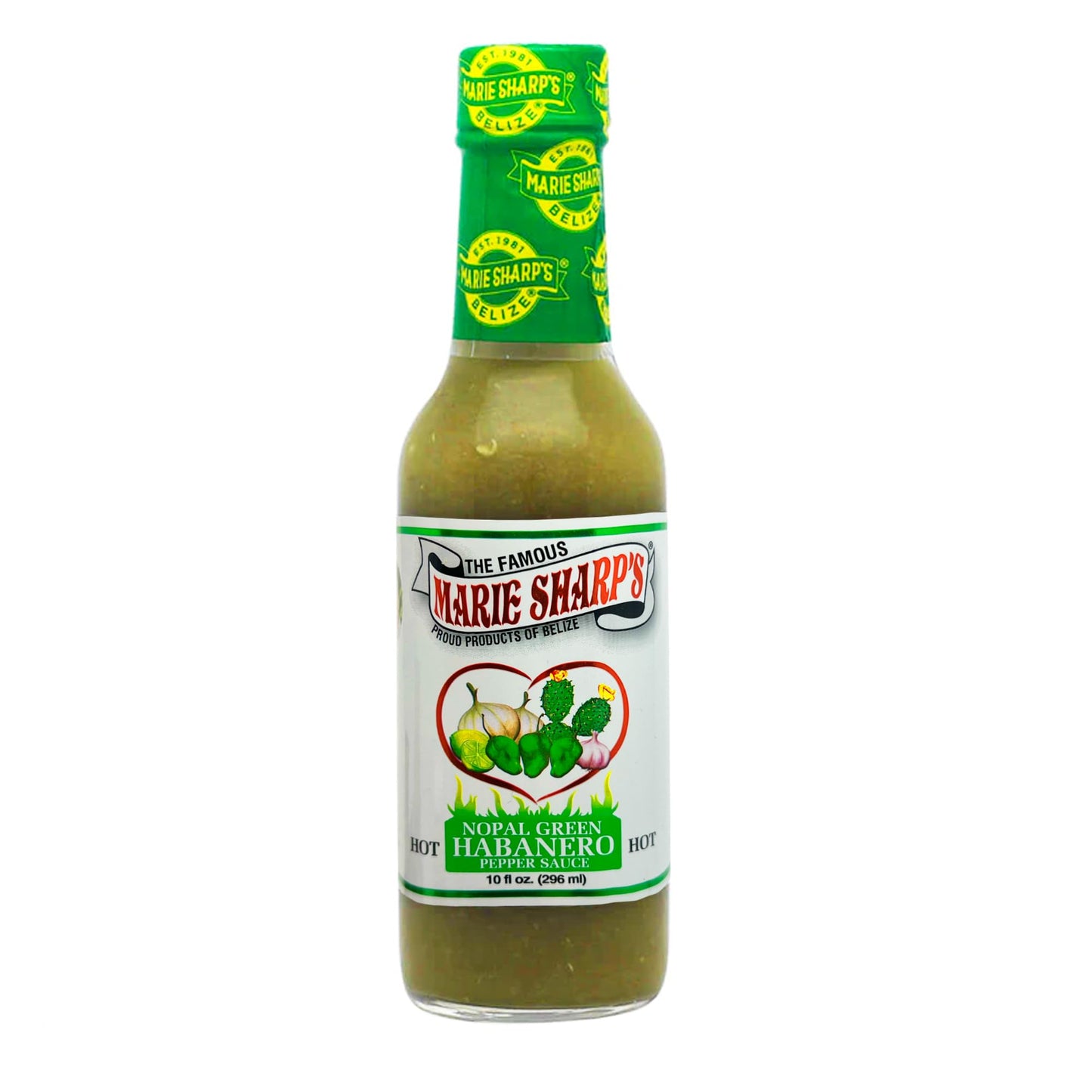 Marie Sharp'S Green Habanero Hot Sauce With Prickly Pears