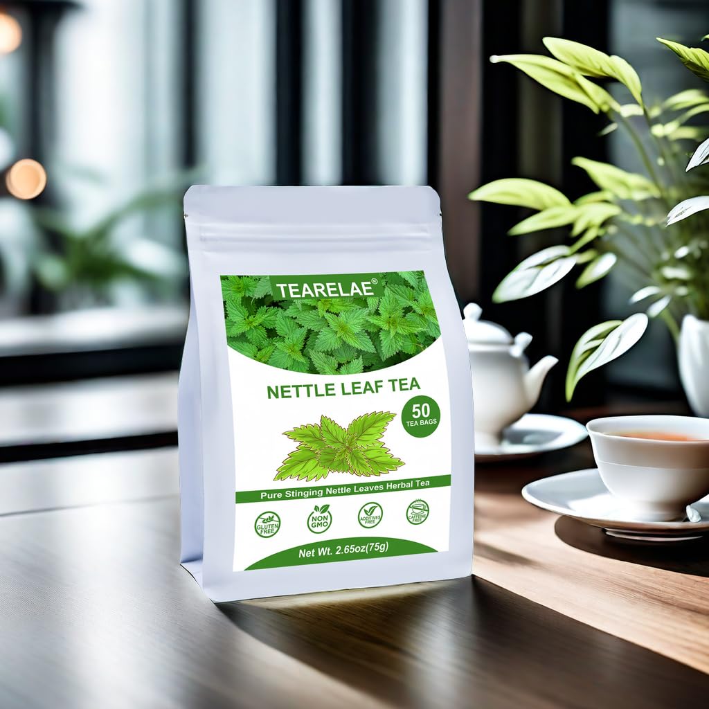 TEARELAE - Nettle Leaf Tea - 1.5g x 50 Counts - enhanced Stinging Nettle Tea Bags - Non-GMO - Caffeine-Free
