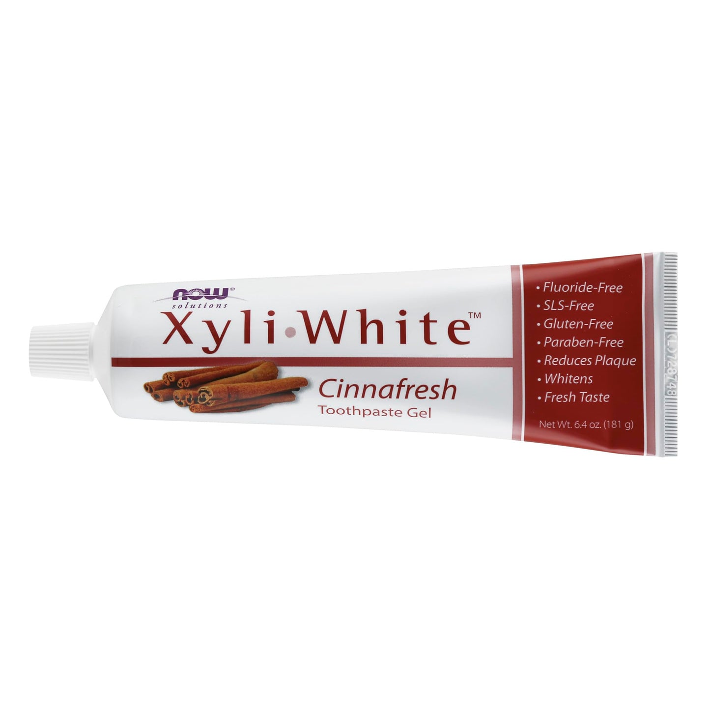 Now Foods Solutions, Xyliwhite™ Toothpaste Gel, Cinnafresh, Cleanses And Whitens, Clean And Fresh Cinnamon Taste, 6.4-Ounce