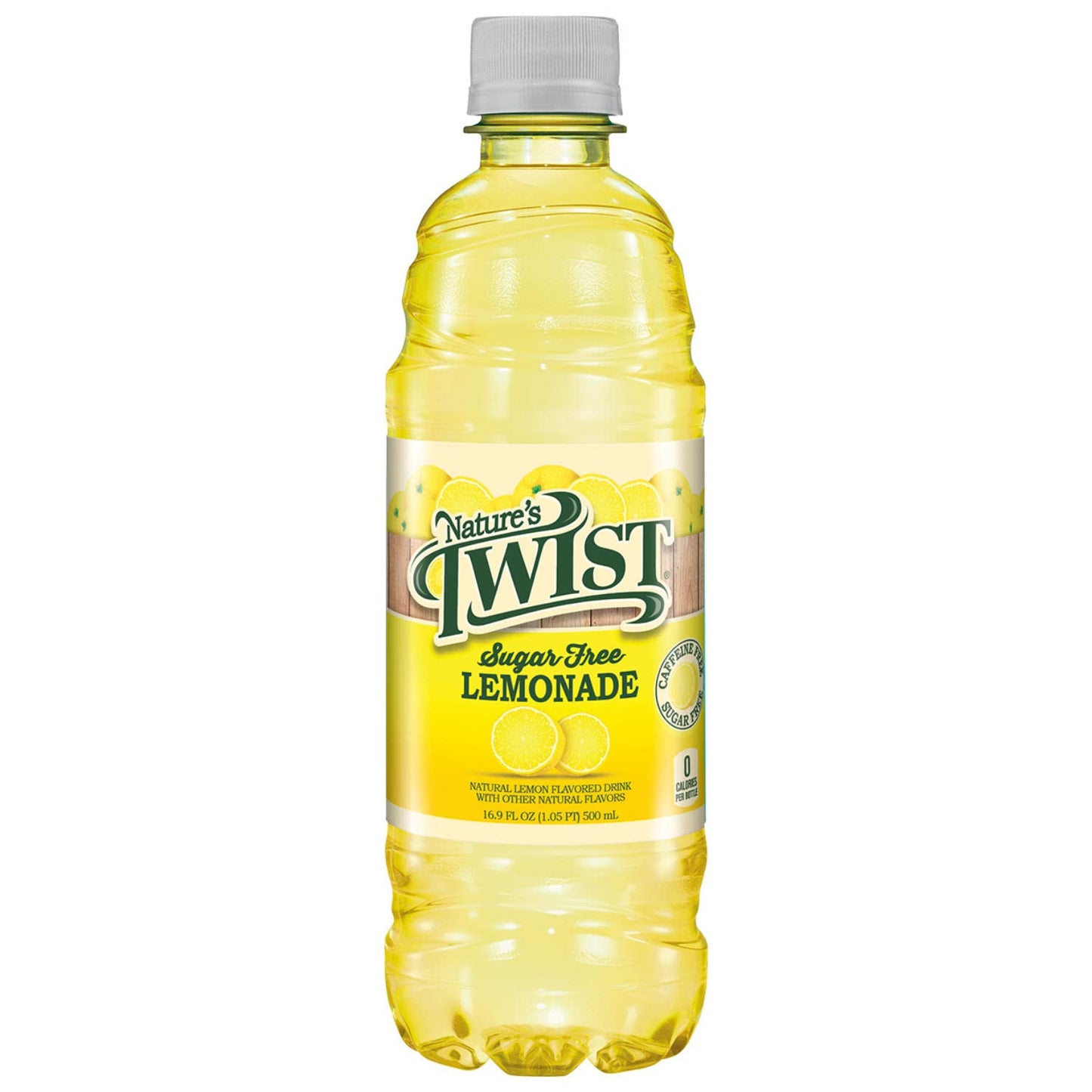 Nature's Twist Sugar Free Lemonade, 24 Pack, 405.6 Fl Oz - Refreshing & Guilt-Free Beverage