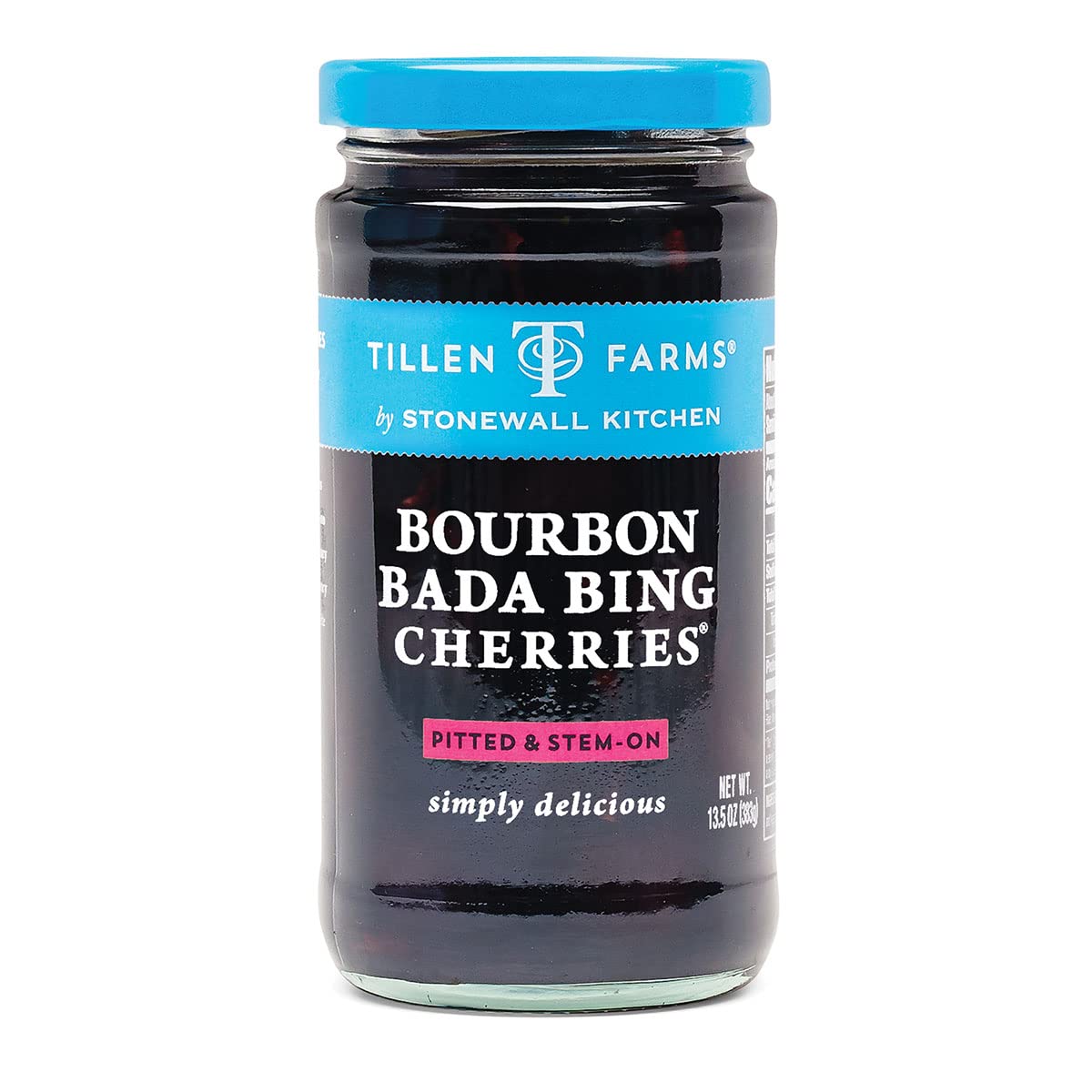 Tillen Farms Bourbon Bada Bing Cherries, 13.5 oz, Red, Pack of 1