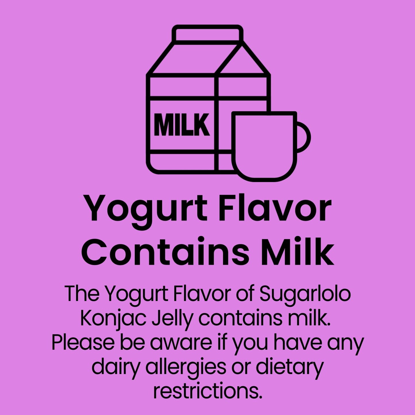 Sugarlolo Konjac Sweet Yogurt Jelly Snack - Vegan Jello With Zero Sugar | Only 4 Calories Per Pouch | Low Calorie Korean Snacks