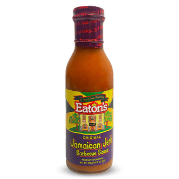 Eatons Jerk BBQ Sauce - Jamaican Barbecue Sauce, 14 Fl Oz, Perfect for Marinade and Seasoning