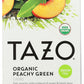 Tazo Teas, Organic, Green Tea, Peachy Green Flavored, 20 Filterbags, 1.4 Oz (40 G) - 2Pc