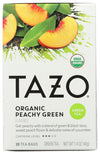 Tazo Teas, Organic, Green Tea, Peachy Green Flavored, 20 Filterbags, 1.4 Oz (40 G) - 2Pc