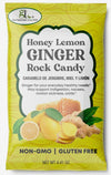 GT Honey Lemon Ginger Rock Candy, 4.41 Ounce Bag, 2 Pack