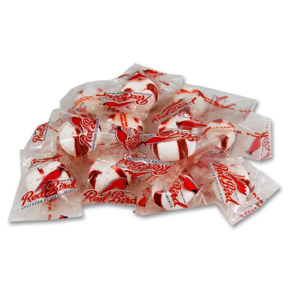 Red Bird Soft Peppermint Candy Mints, Bulk Candy Individually Wrapped, 46 Oz Bag (Case Of 6)