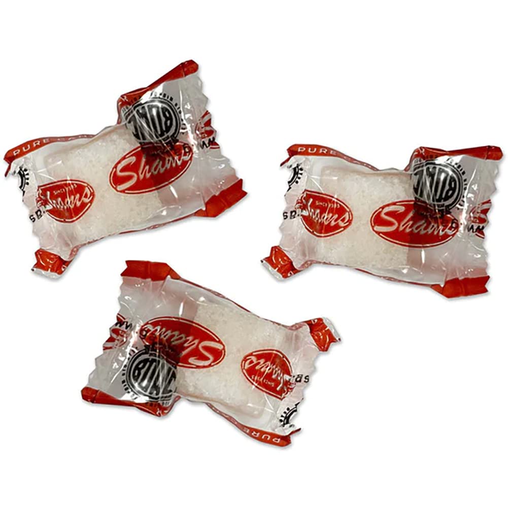 Shams Kosher Sugar Cubes - White Pure Cane Sugar Cubes, Non-GMO, Vegan, Certified Kosher - Individually Wrapped Sugar Cubes for