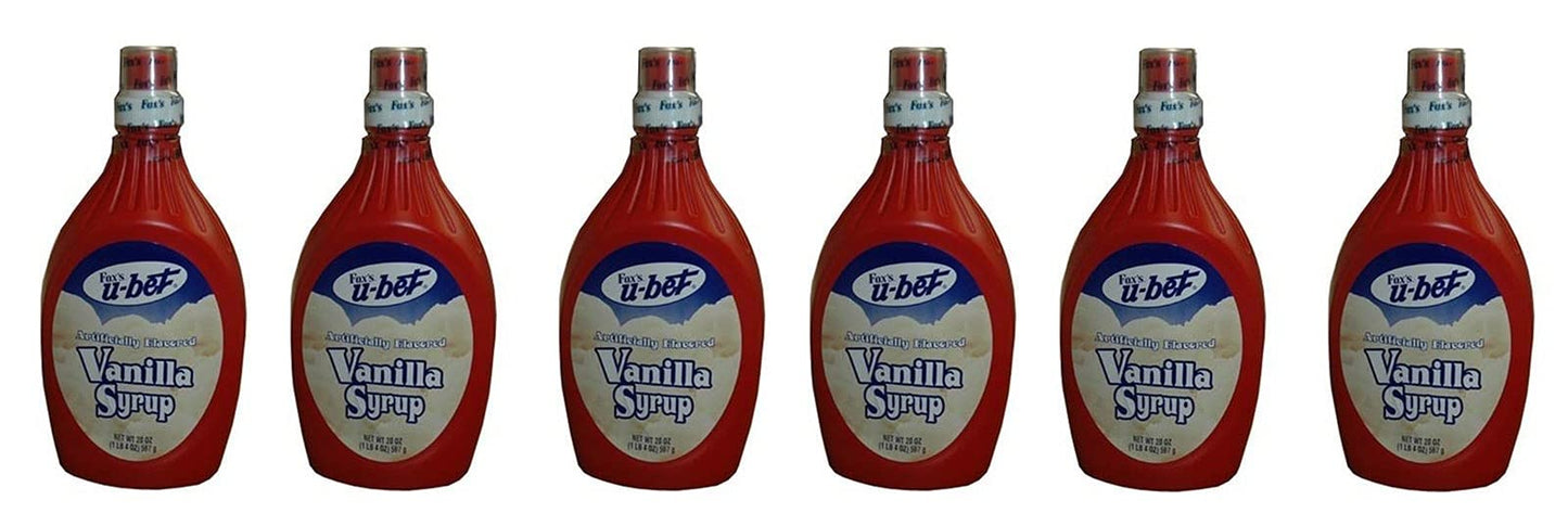Fox Syrup, Vanilla, 20 Ounce Bottles (Pack Of 6)