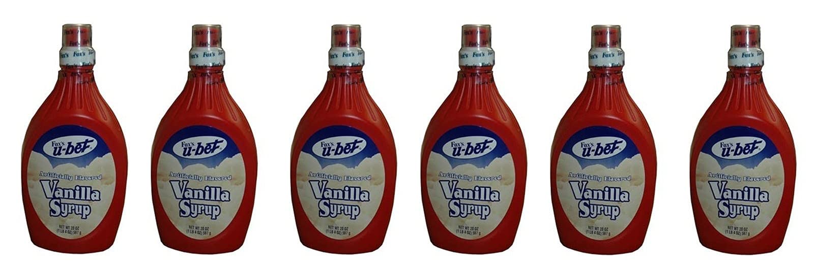 Fox Syrup, Vanilla, 20 Ounce Bottles (Pack Of 6)