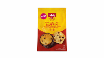 Schr Gluten-Free Chocolate Chip Muffin, 7.9oz (Pack of 4) - Soft, Moist, Non-GMO, Rich Chocolate Chips, Perfect for Breakfast, S
