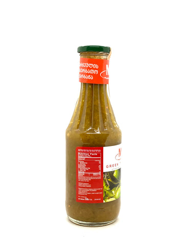 Marneuli Green Tkemali Sauce, 18.7 oz - Authentic Georgian Flavor, Perfect for Dipping and Cooking