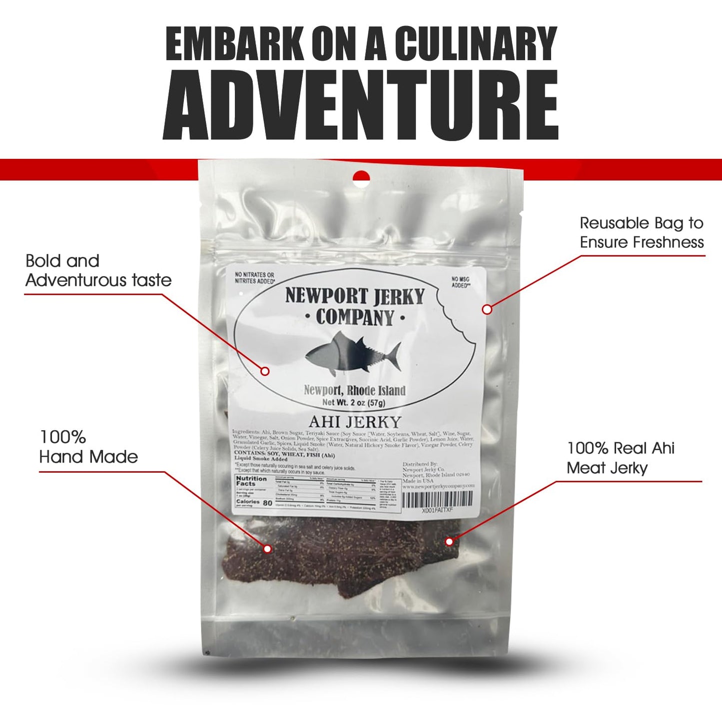 Newport Jerky Company Ahi Tuna Jerky