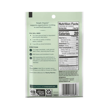 Simply Organic Mild Chili, Certified Organic | 1 oz