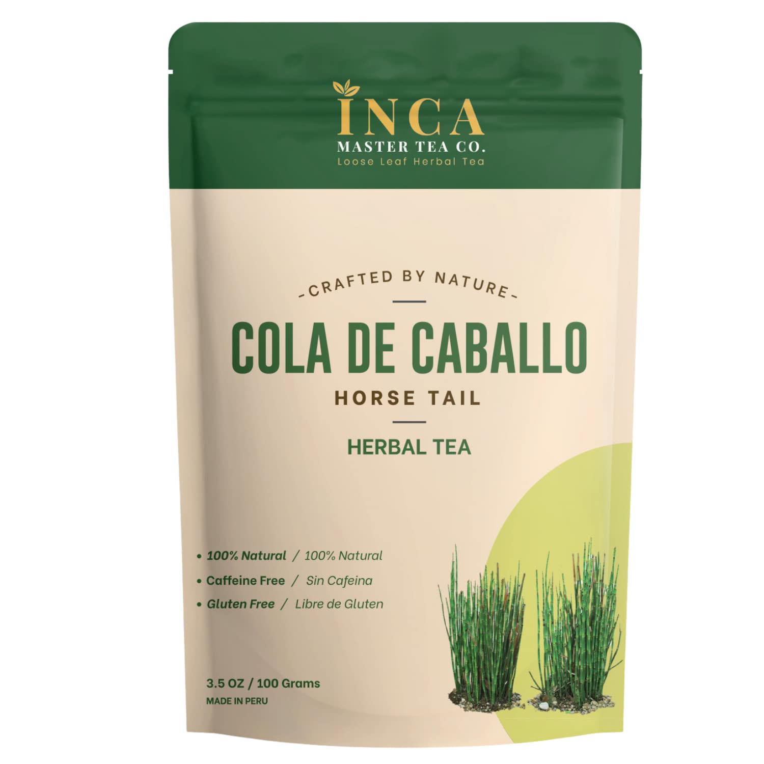 INCA MASTER TEA Horsetail Loose Leaf Tea - 3.5 Ounces - Sourced from Peru