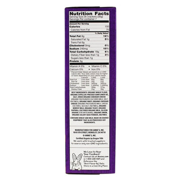 Annie'S Organic White Cheddar Squares Baked Snack Crackers 7.5 Oz. (Pack Of 3)3