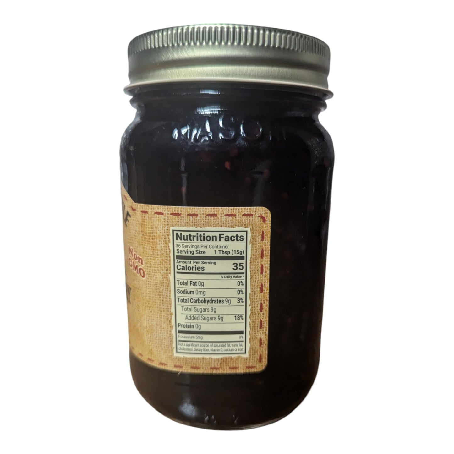 The Dutch Kettle Amish Homemade Blackberry Jam - 2 Pack (18 Oz Jars) - Made With Premium Ingredients, Non-Gmo, No Preservatives