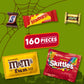 M&MS, SNICKERS & More Assorted Chocolate Candy Variety Pack, Fun Size Halloween Candy, 160 Ct Bulk Bag