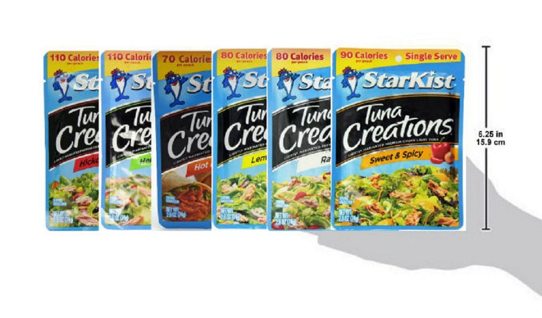 Starkist Tuna Creations Variety Pack, 2.6-Ounce Pouch, 6 Flavors, 1 Pouch Of Each Flavor, 6 Pouches Total