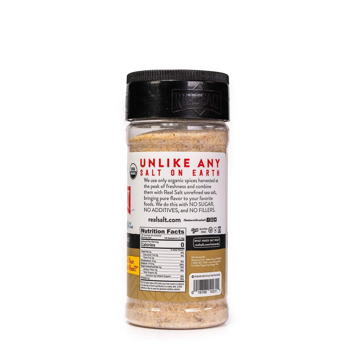 Real Salt Organic Onion Salt Shaker (8.25 oz.)
