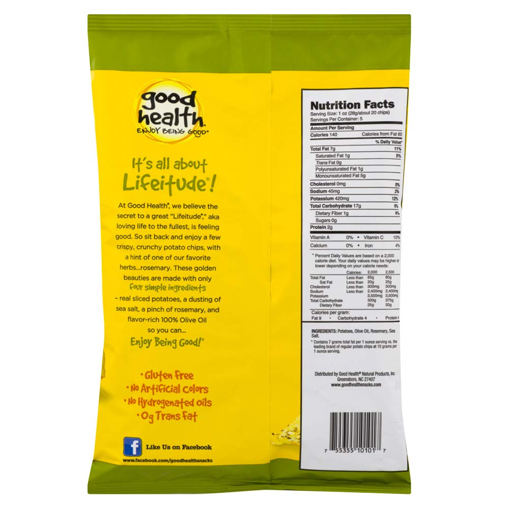 Good Health Rosemary Olive Oil Potato Chips, 5 Oz