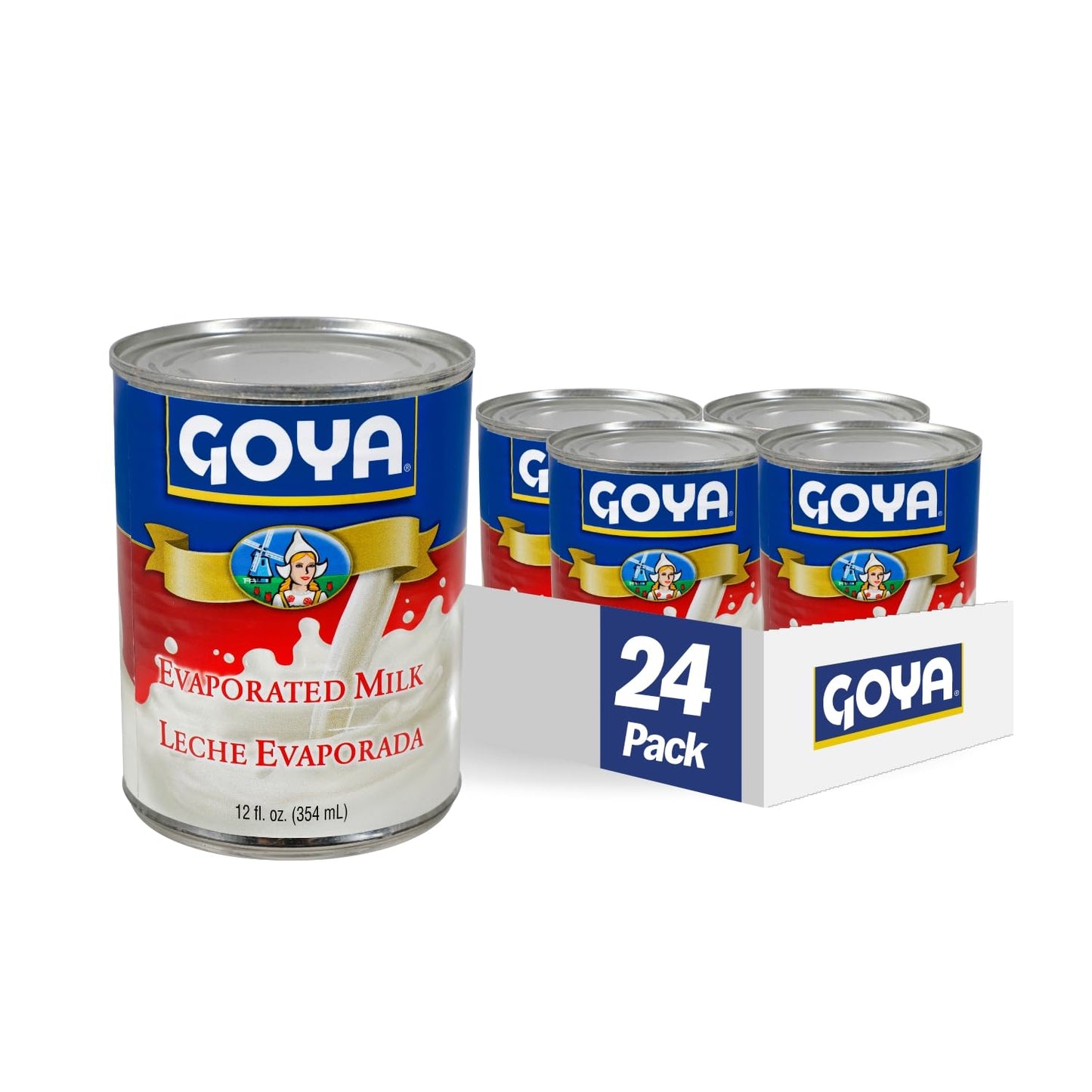 Goya Foods Evaporated Milk, 12 Oz (Pack of 24)