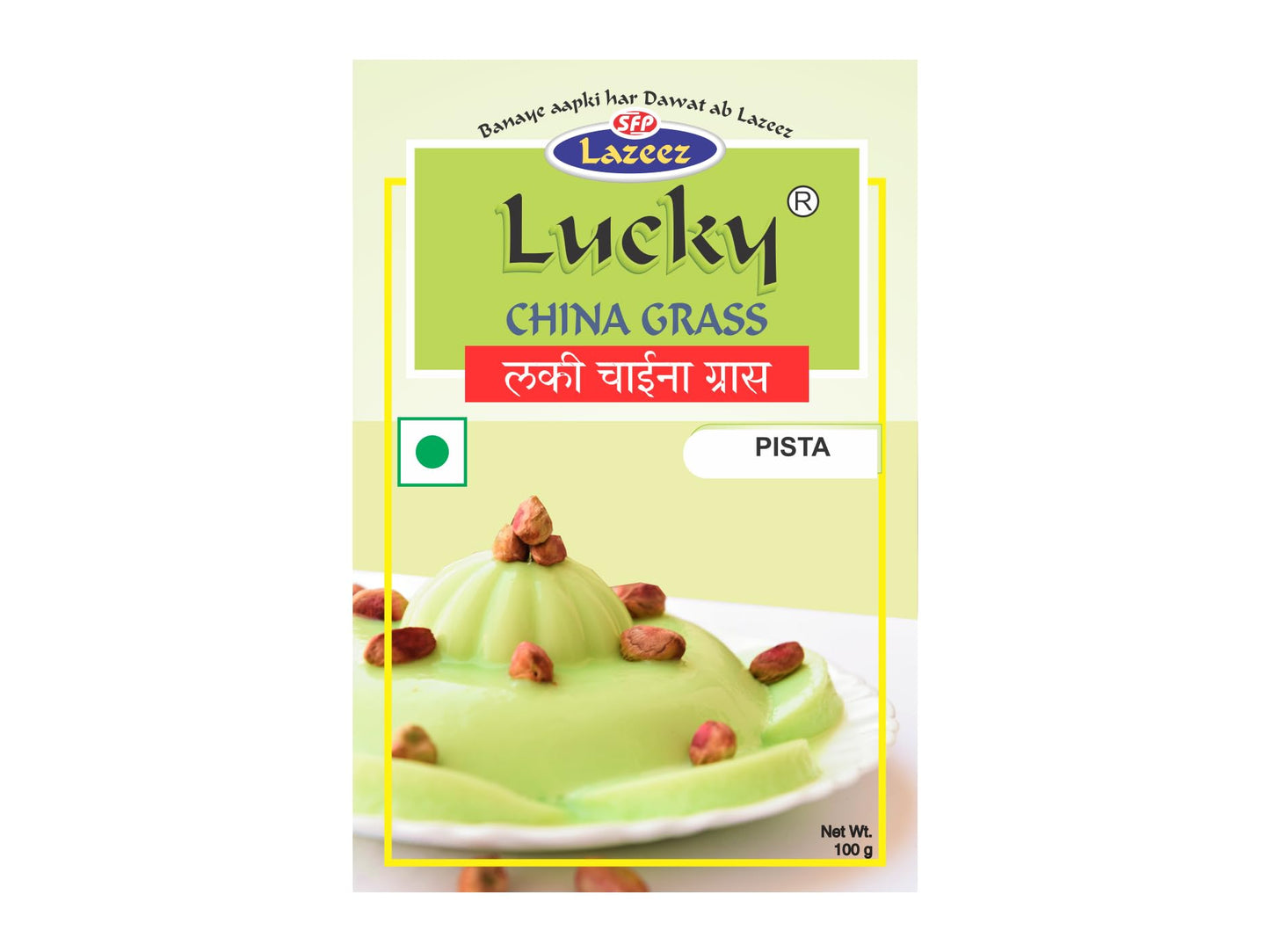 Lucky China Grass (Pista Flavor 100 Gm)[Pack Of 5]