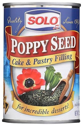 Solo Poppy Seed Cake & Pastry Filling (12.5 Oz ) Pack Of 4
