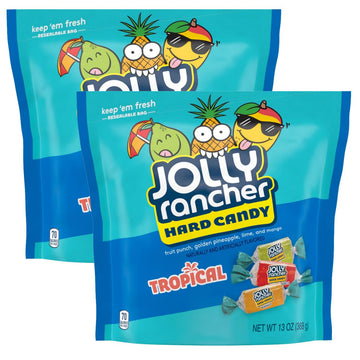 Jolly Ranchers Tropical Bag, 13 Ounce Bag (Pack Of 2), Individually Wrapped Hard Candy, The Hampton Popcorn & Candy Company