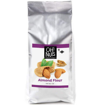 Oh! Nuts Blanched Almond Flour for Gluten-Free, Baking - 1 Lb. Bulk Wheat Substitute for Macarons and Protein-Rich Cookies - All